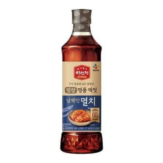  CJ제일제당 명품 덧장액젓 남해안멸치 1kg x6개