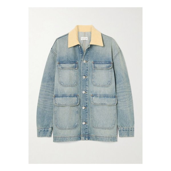 실버레이크 헤이든 코듀로이 트리밍 데님 재킷 라이트 데님 46376663162873684