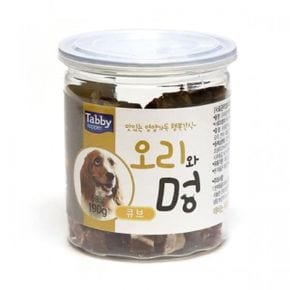 애견용품 테비 오리와멍 큐브 190g X ( 3매입 )