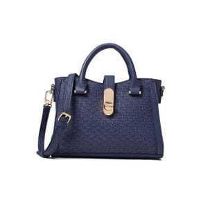 5054636 Anne Klein Mini Embossed Logo Satchel With Turn Lock