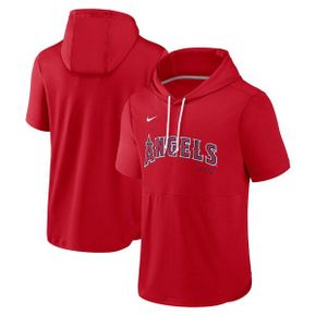 [해외] 1011882 나이키 MLB LA 에인절스 Springer Short Sleeve 팀 Hoodie - Red