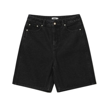 5252 BY O!Oi COMFORT DENIM SHORTS_BLACK