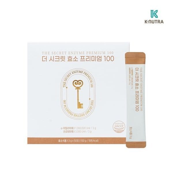 케이뉴트라 더 시크릿 효소 프리미엄100 곡물 발효효소 3g x 50포