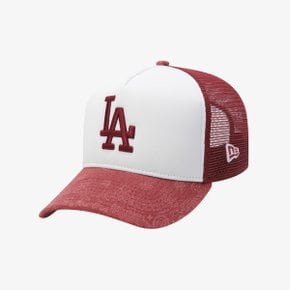 MLB LA 다저스 워시드 페이즐리 데님 A프레임 볼캡 데님 페이즐리 15216775