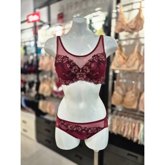 비너스 [시흥점] S 와코루 ) 살루트 감각 풀메이크업 브라, 백레이스팬티 세트 [DBR0451/DPT0451A-MR]