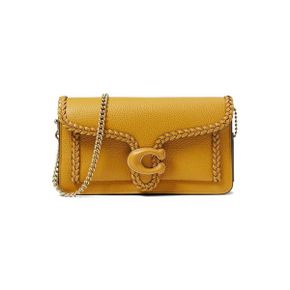 4824716 COACH Braided Leather Trim Tabby Chain Clutch