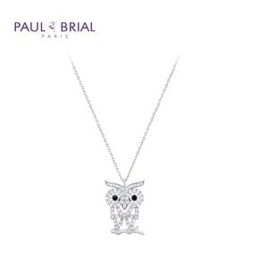 [SILVER] PYSN0055 (WG) 블랙 부엉이 목걸이
