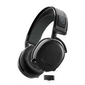 SteelSeries Arctis 7+ 2.4GHz 7.1ch Black 61470 게이밍 헤드셋 무선 무선 밀폐형 무손실