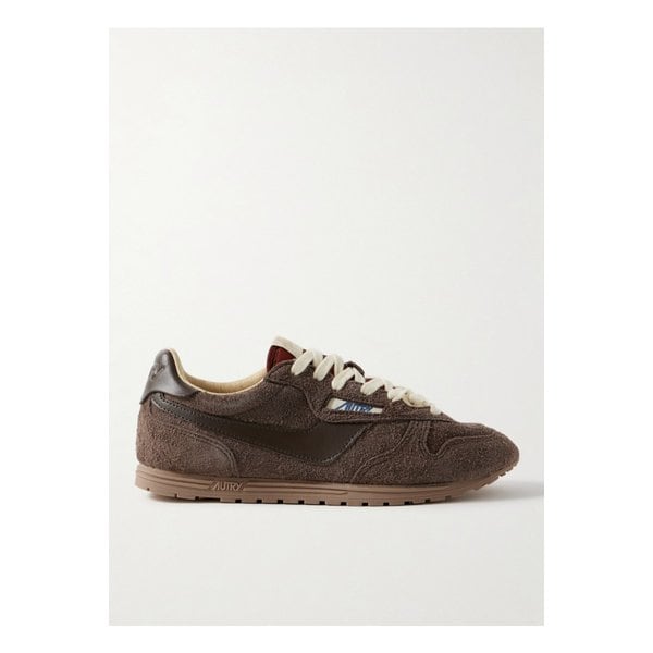 오트리 윈드스핀 가죽 트리밍 브러시드 스웨이드 스니커즈 초콜릿 46376663162925917