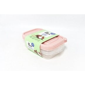 [N4택배] 5K프라이스 간편튼튼용기 직사각 1.2L 3P