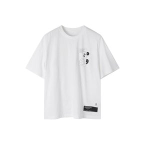 semi-colon print short-sleeve shirts_RJTAM22711WHX