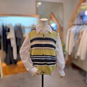 대구백화점레코브멀티스트라이프 오픈 니트 베스트(SB31FYKV603X)