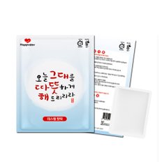 해피데이 파스형 핫팩 50g / 온열팩 등산 캠핑 낚시 국산핫팩