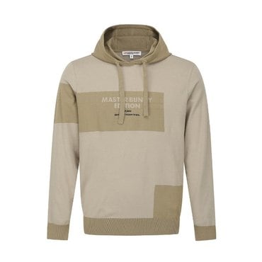마스터바니 25FW  남성 컬러 블록 로고 후드 니트(411E3SR204)