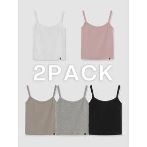 [단독][1+1] D. BASIC STRING SLEEVELESS TOP - 2PACK