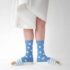 [본메종] Sock Polka dot Aegean_MN601