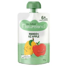 네이처랜드 망고 사과 퓨레 이유식 6m+ Natureland Mango & NZ Apple 120g 8개