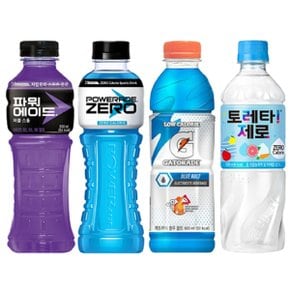 [한번에먹자] 파워에이드 600ml 2종(퍼플3+제로3) + 게토레이 블루볼트