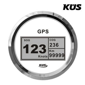 GPS 디지털 스피드게이지 85mm  속도계 - 화이트