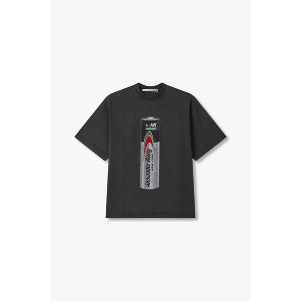 [UNISEX] 배터리 프린트 그래픽 티셔츠 3625120018000
