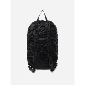 GLOSSY PADDED WAVE BACKPACK [BLACK]