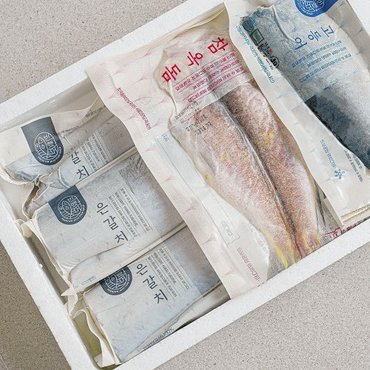 제주반했어 반했어 옥돔 2마리 세트 1.26kg (갈치 300g*1미, 옥돔 180g*2미, 고등어 150g*4팩/선물가방 포장)