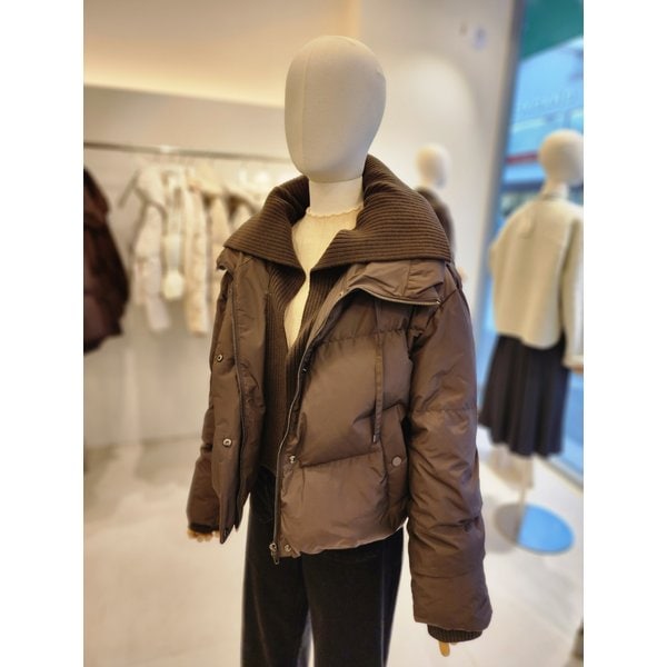 [여주점] [JJ 지고트] 여성 니트 넥 구스다운 숏 점퍼 GRBA2PDJ31