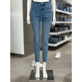 Calvin Klein [여주점] 여성 하이라이즈 라이트블루 스키니 앵클핏 데님 팬츠 (J223293-1AA)