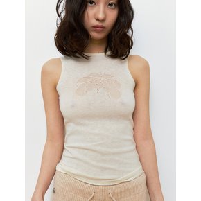 LOTUS KNIT SLEEVELESS_IVORY