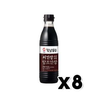  청정원 햇살담은 씨간장 숙성공법 양조간장 500ml x 8개