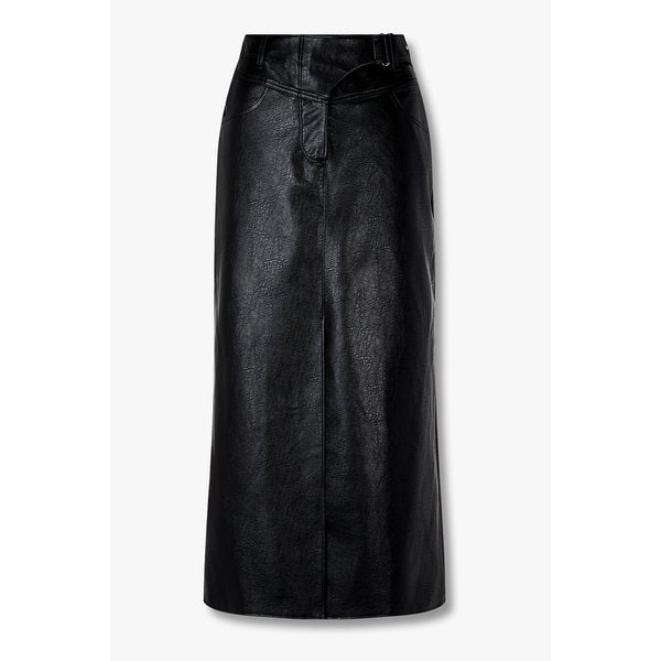 신세틱 레더 H라인 롱 스커트 7125435100199