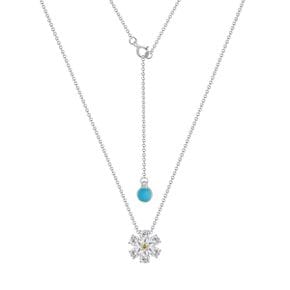 Pear flower necklace