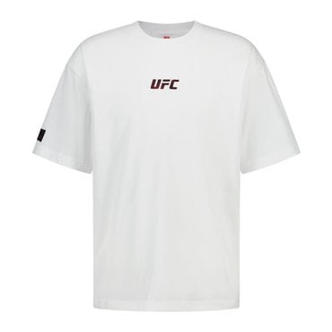 UFC SPORT UFC 옥타곤 릴렉스핏 반팔 티셔츠 화이트 U4SSV2303WH