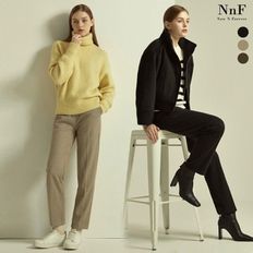 NNF 22FW 여성 기모 헤링본 밴딩 팬츠 3종 택1[33701185]