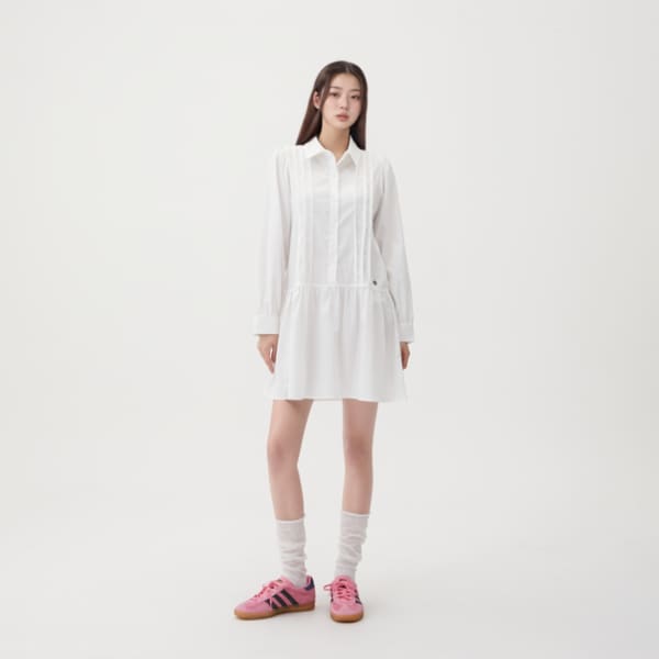 [시흥점] 장식 핀턱 셔링 미니원피스 AR1WO363