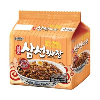  팔도 일품 삼선짜장 120g x32봉 짜장라면 무배