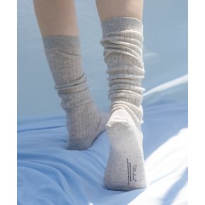 Sheer long rib socks [TISU07AC03]_4color