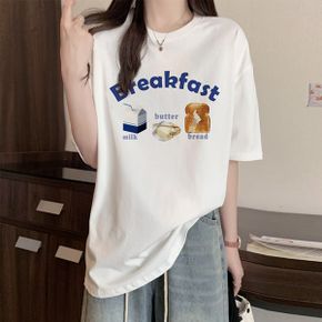 브렉 프린팅 박시핏 반팔 티셔츠_P364345155