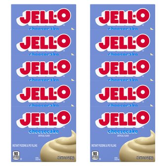  Jell-O 젤오 치즈케이크 푸딩 파이 필링 96g 10개