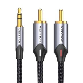 벤션 3.5mm 스테레오 to 2 RCA 오디오케이블 1m BCNBF