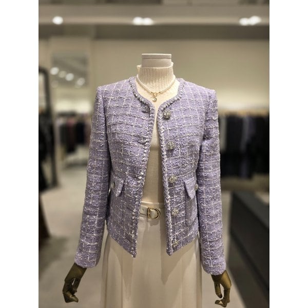 [파주점] 메탈 체크 트위드 자켓 JPCA0JK261