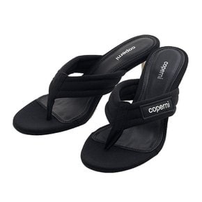 여성 블랙 브랜드 힐 샌들 COPSH34464 BLACK