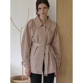 [24FW] Lautre Beige Half Trench coat