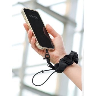 에가든 본보야지 밴딩 손목 스크런치 스트랩 - 블랙