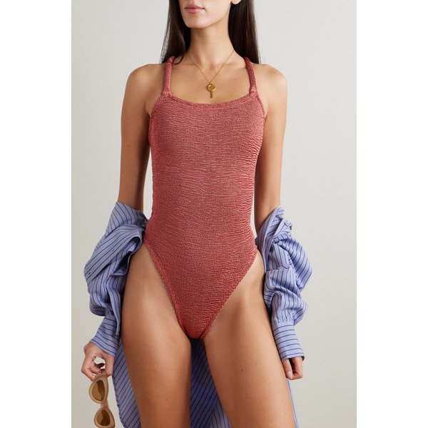 훈자 지 베테 오리지널 크링클™ 수영복 클라렛 46376663162941548