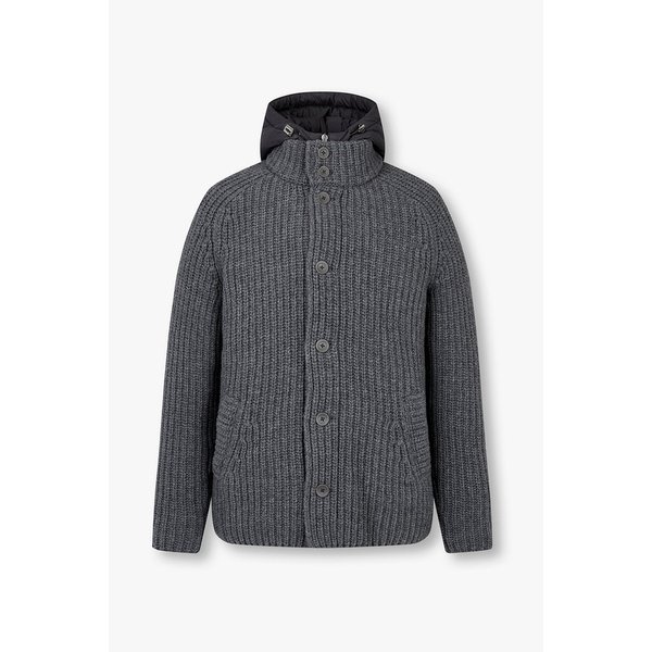 남성 래글런 서브제로 울 니트 자켓 4615331015000