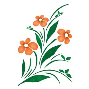 스텐실 도안(ST-3171)(ST-6048)들꽃사랑