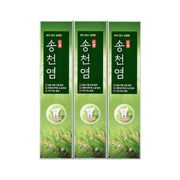  [감성하우스] 메디안 송천염 치약 120g x 3입 소금잇몸