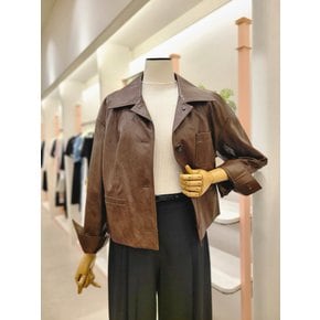 [여주점] 여성 페이크 레더 크롭 자켓(ITP9YLJ890)