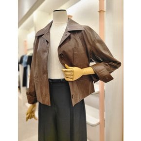 [여주점] 여성 페이크 레더 크롭 자켓(ITP9YLJ890)